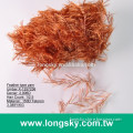 (X-125) umber color long soft fluffy yarn feather yarn for knitting blanket